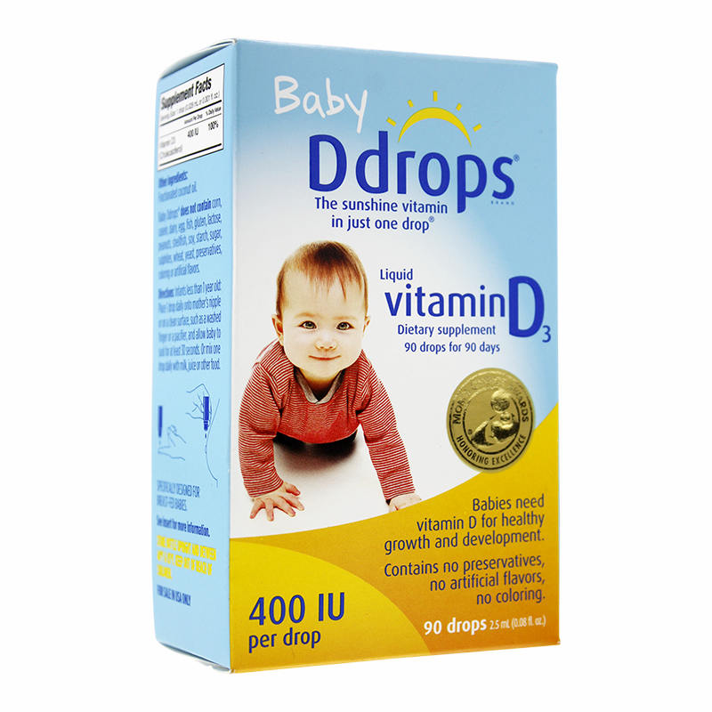 BADY Ddrops 婴儿维生素D3 400IU/2.5ml