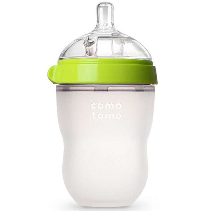 韩国 comotomo可么多么宽口径婴儿硅胶奶瓶宝宝防胀气250ml 3+