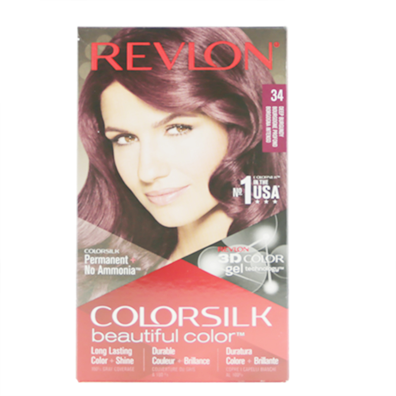 美国Revlon露华浓 丽然染发剂 深紫红色 3DB 34号1盒